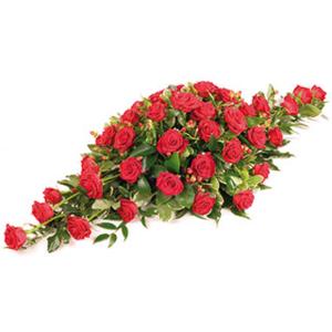 Casket Spray  Red Roses